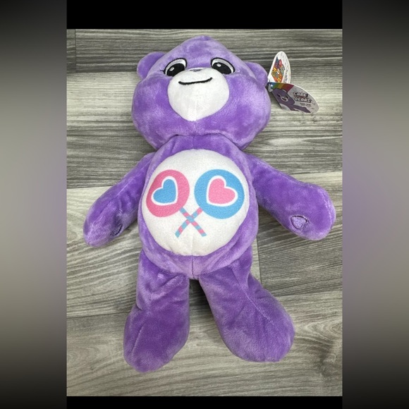 Care Bears Share Bear Plush Stuffed Animal Toy 2020 Purple Lollipops 13” - Picture 5 of 15